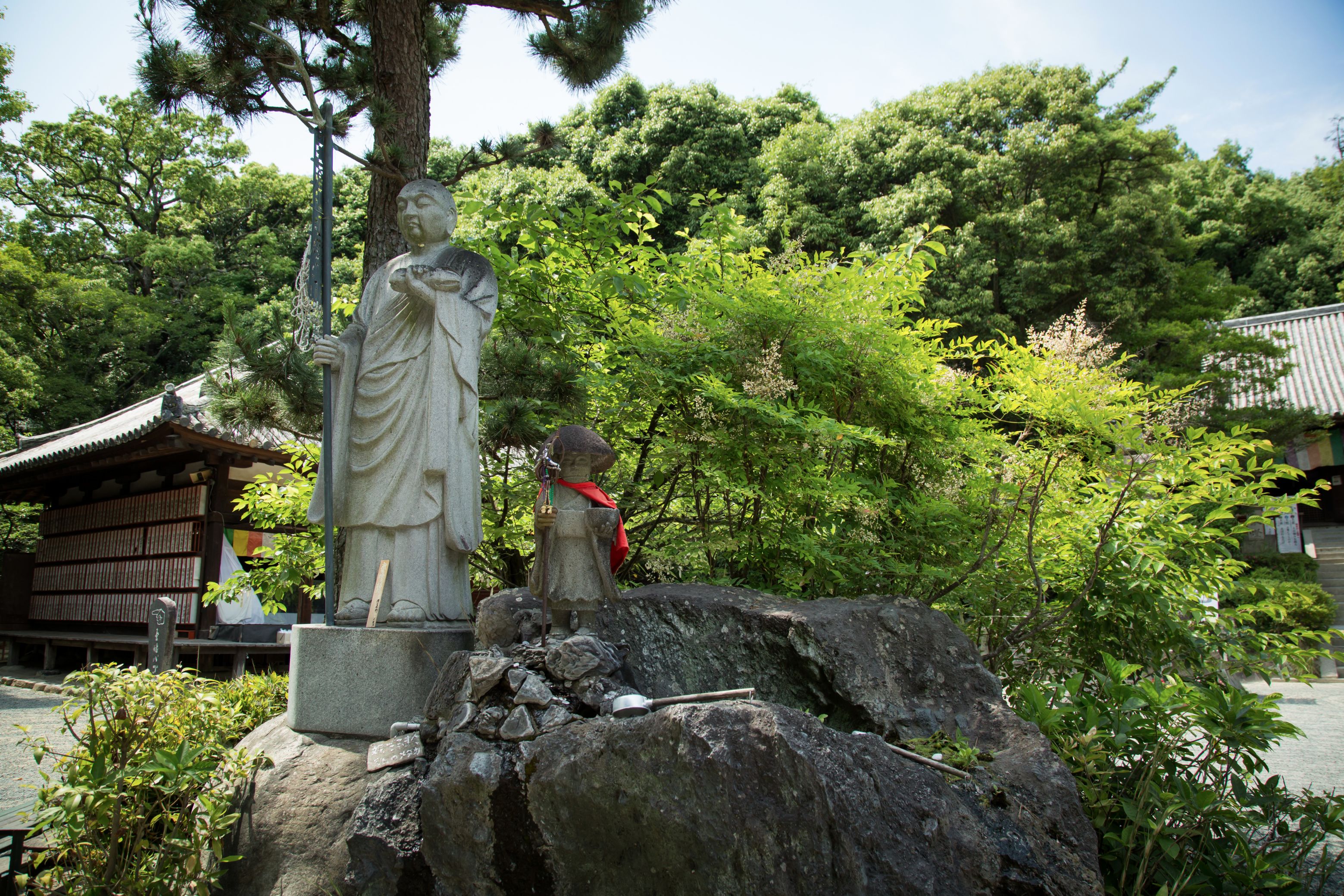 One of the many statues at Ishiteji Temple