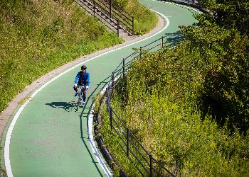 One of the many cycling trails